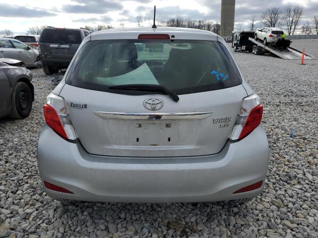 JTDKTUD37DD564867 - 2013 TOYOTA YARIS SILVER photo 6