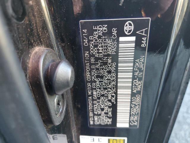 JTKJF5C73E3087996 - 2014 TOYOTA SCION TC 黑色 照片 12