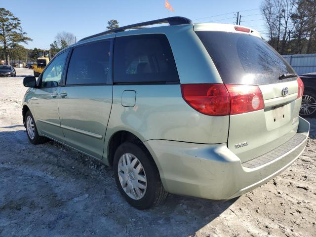 5TDZK23C89S248381 - 2009 TOYOTA SIENNA CE GREEN photo 2