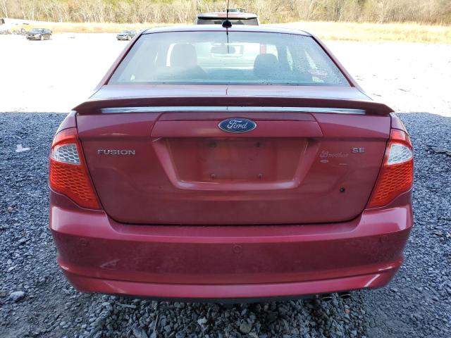 3FAHP0HA9AR336264 - 2010 FORD FUSION SE RED photo 6