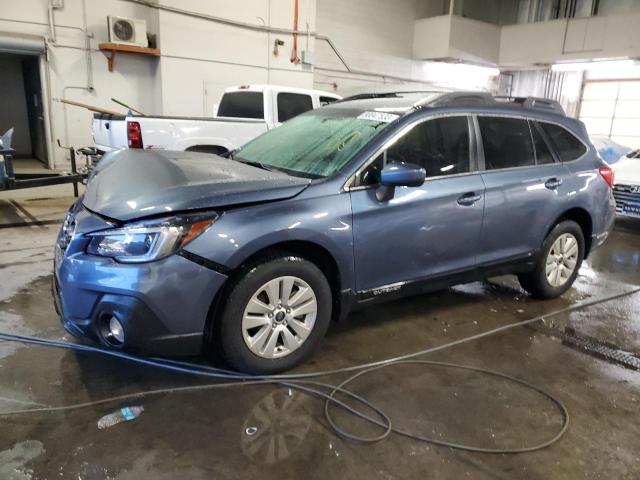 4S4BSACC4J3200292 - 2018 SUBARU OUTBACK 2.5I PREMIUM BLUE photo 1