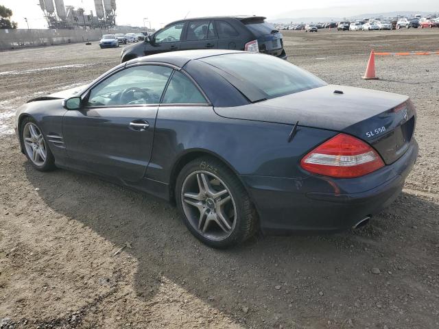 WDBSK71F58F140776 - 2008 MERCEDES-BENZ SL 550 BLUE photo 2