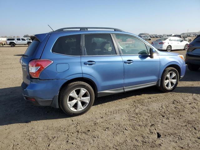 JF2SJAHC6FH492202 - 2015 SUBARU FORESTER 2.5I LIMITED BLUE photo 3