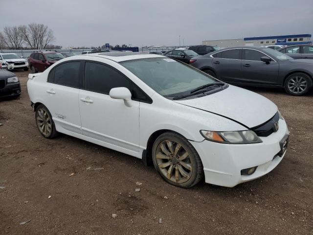 2HGFA55599H703938 - 2009 HONDA CIVIC SI WHITE photo 4