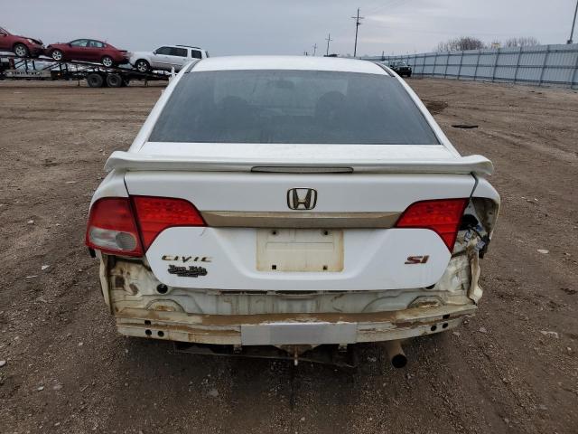 2HGFA55599H703938 - 2009 HONDA CIVIC SI WHITE photo 6