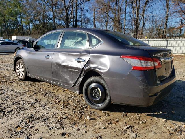 3N1AB7AP8EY328057 - 2014 NISSAN SENTRA S GRAY photo 2