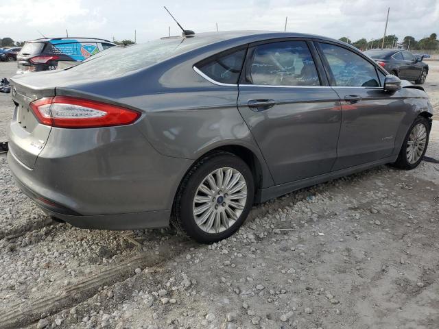 3FA6P0LU5ER260685 - 2014 FORD FUSION SE HYBRID GRAY photo 3