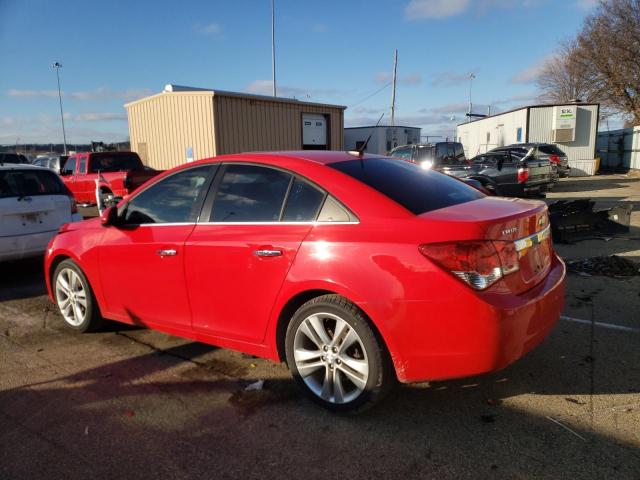 1G1PG5SB0E7306760 - 2014 CHEVROLET CRUZE LTZ RED photo 2