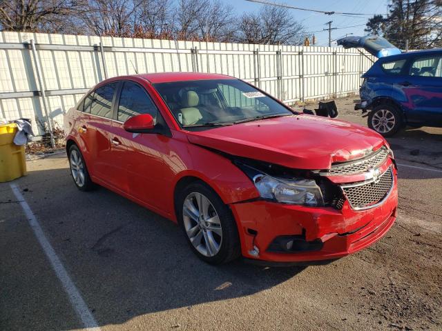 1G1PG5SB0E7306760 - 2014 CHEVROLET CRUZE LTZ RED photo 4