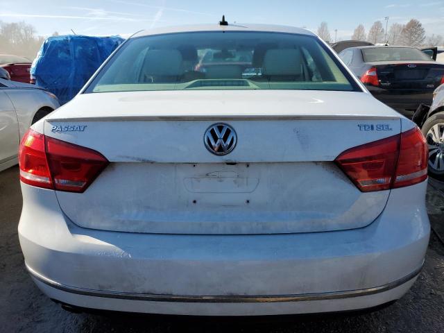 1VWCN7A37EC114824 - 2014 VOLKSWAGEN PASSAT SEL WHITE photo 6