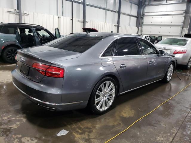 WAU32AFD3FN002938 - 2015 AUDI A8 L QUATTRO GRAY photo 3