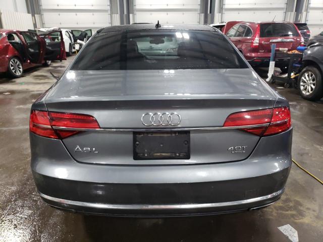 WAU32AFD3FN002938 - 2015 AUDI A8 L QUATTRO GRAY photo 6