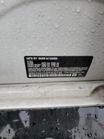 WBS33AY03PFN32745 - 2023 BMW M3 COMPETITION WHITE photo 12