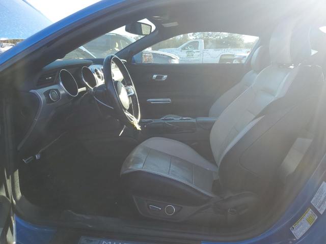 1FA6P8TH0K5110192 - 2019 FORD MUSTANG BLUE photo 7