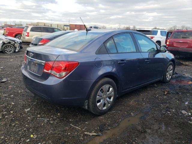 1G1PA5SH1E7299615 - 2014 CHEVROLET CRUZE LS BLUE photo 3