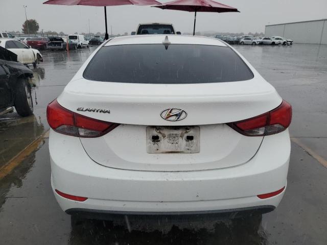 5NPDH4AE4EH511510 - 2014 HYUNDAI ELANTRA SE WHITE photo 6