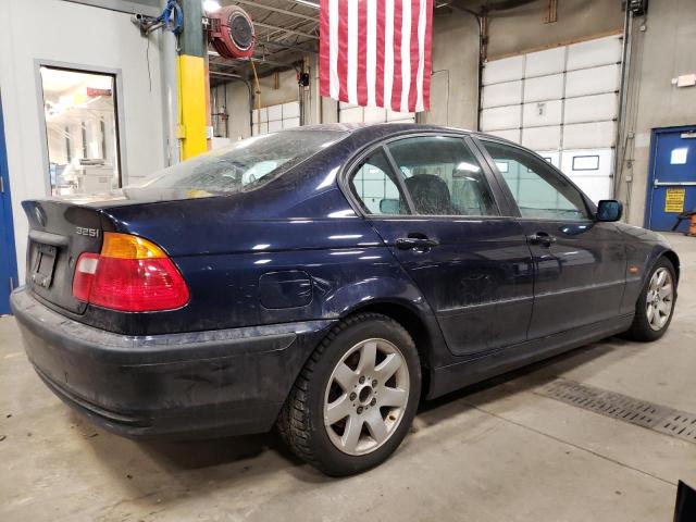 WBAAN37441ND49862 - 2001 BMW 325 I BLUE photo 3