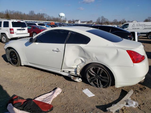 JNKCV64E68M107175 - 2008 INFINITI G37 BASE WHITE photo 2