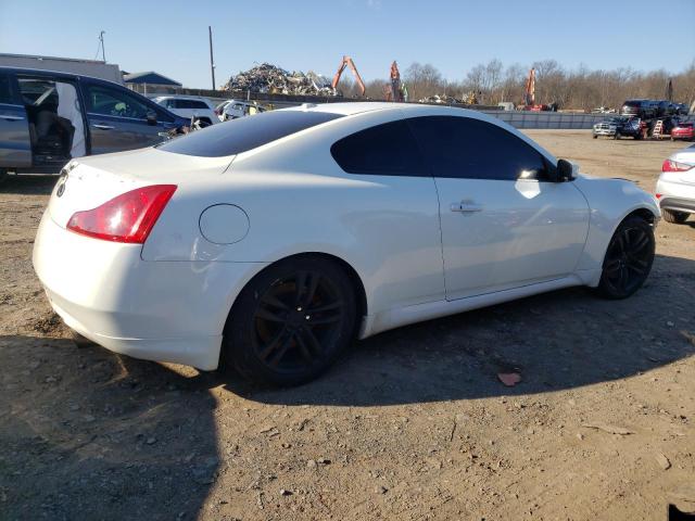 JNKCV64E68M107175 - 2008 INFINITI G37 BASE WHITE photo 3