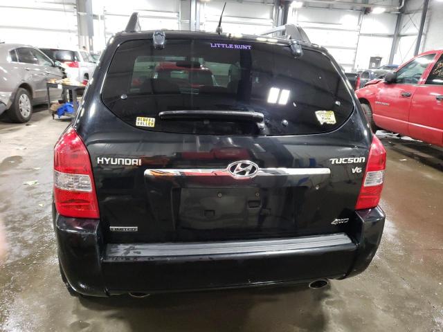 KM8JN72D97U686892 - 2007 HYUNDAI TUCSON SE BLACK photo 6