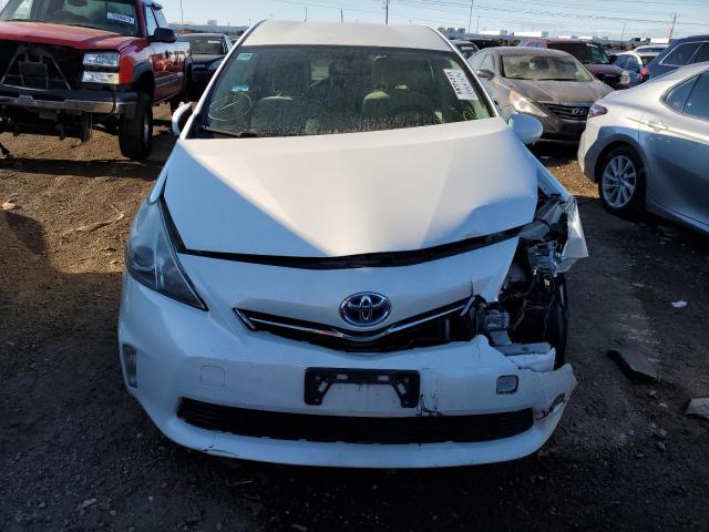 JTDZN3EU8EJ006930 - 2014 TOYOTA PRIUS V WHITE photo 5