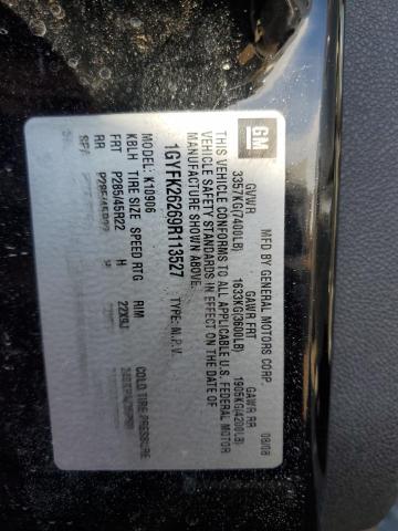 1GYFK26269R113527 - 2009 CADILLAC ESCALADE ESV LUXURY BLACK photo 14