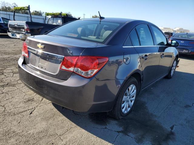 1G1PF5S92B7155352 - 2011 CHEVROLET CRUZE LT GRAY photo 3