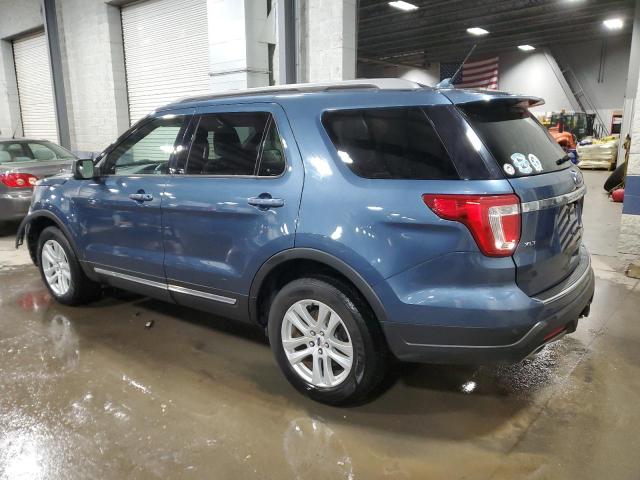 1FM5K8D82JGC68020 - 2018 FORD EXPLORER XLT BLUE photo 2