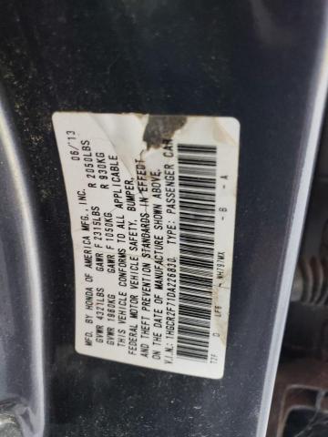 1HGCR2F71DA226830 - 2013 HONDA ACCORD EX CHARCOAL photo 12