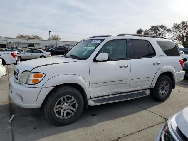 5TDBT48A14S224093 - 2004 TOYOTA SEQUOIA LIMITED WHITE photo 1