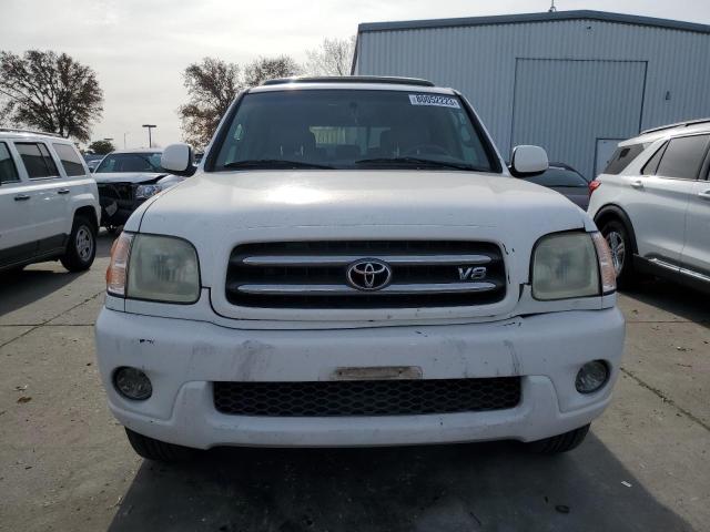 5TDBT48A14S224093 - 2004 TOYOTA SEQUOIA LIMITED WHITE photo 5