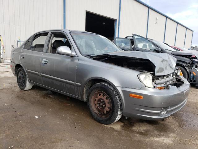 KMHCG45C23U443259 - 2003 HYUNDAI ACCENT GL SILVER photo 4