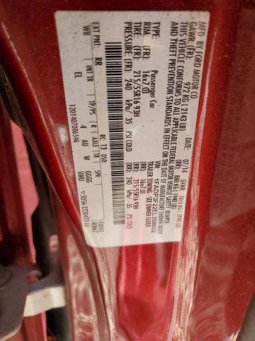 1FADP3F22EL358932 - 2014 FORD FOCUS SE RED photo 13