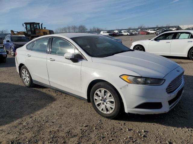 3FA6P0G74DR380142 - 2013 FORD FUSION S WHITE photo 4