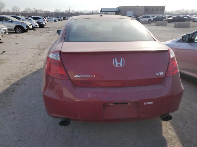 1HGCS2B89AA009573 - 2010 HONDA ACCORD EXL RED photo 6