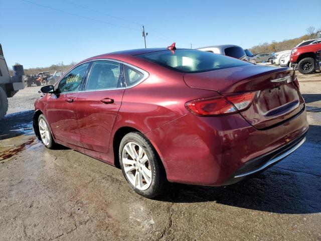 1C3CCCAB2GN168942 - 2016 CHRYSLER 200 LIMITED BURGUNDY photo 2