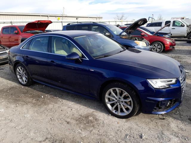 WAUENAF44KN005275 - 2019 AUDI A4 PREMIUM PLUS BLUE photo 4