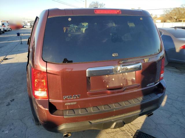 5FNYF4H54FB012686 - 2015 HONDA PILOT EXL MAROON photo 6