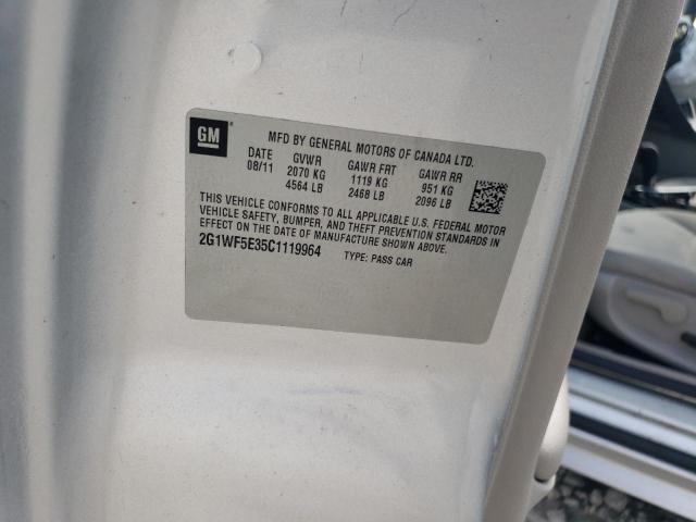 2G1WF5E35C1119964 - 2012 CHEVROLET IMPALA LS ვერცხლისფერი ფოტო 23