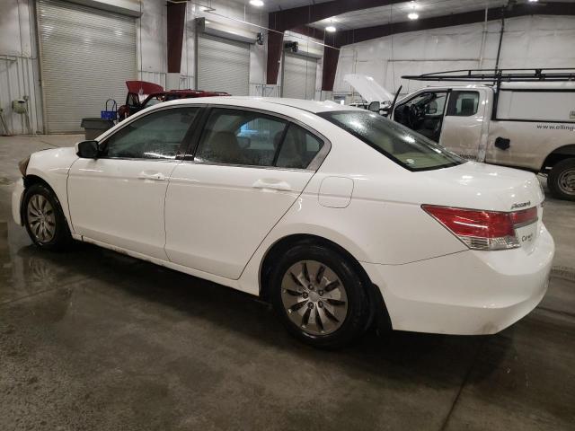 1HGCP2F39CA143972 - 2012 HONDA ACCORD LX WHITE photo 2