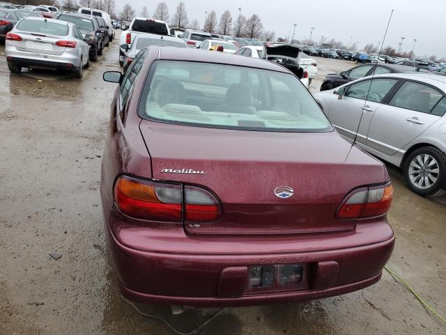 1G1ND52J516192763 - 2001 CHEVROLET MALIBU BURGUNDY photo 6