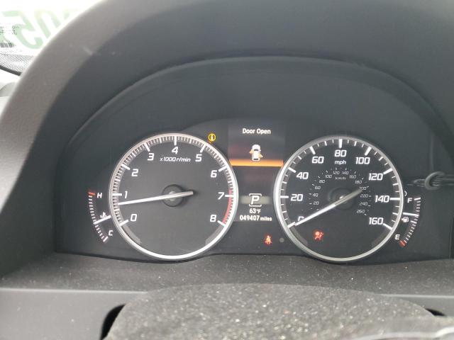 5J8TB4H72JL010482 - 2018 ACURA RDX ADVANCE SILVER photo 9