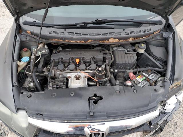 2HGFA16649H324460 - 2009 HONDA CIVIC LX-S Մոխրագույն լուսանկար 11