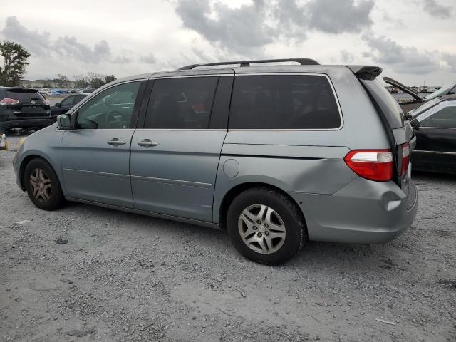 5FNRL387X7B035125 - 2007 HONDA ODYSSEY EXL TURQUOISE photo 2