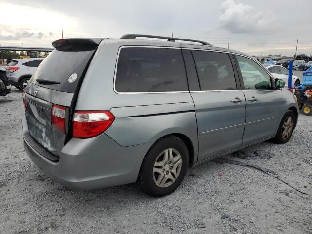 5FNRL387X7B035125 - 2007 HONDA ODYSSEY EXL TURQUOISE photo 3