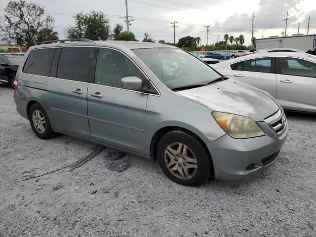 5FNRL387X7B035125 - 2007 HONDA ODYSSEY EXL TURQUOISE photo 4