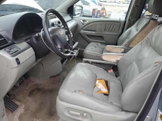 5FNRL387X7B035125 - 2007 HONDA ODYSSEY EXL TURQUOISE photo 7