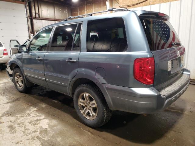 2HKYF18535H571290 - 2005 HONDA PILOT EXL TEAL photo 2