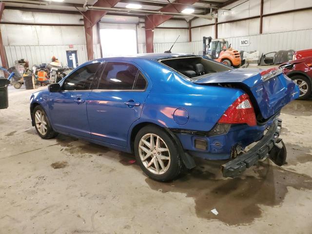 3FAHP0JG1CR351942 - 2012 FORD FUSION SEL BLUE photo 2