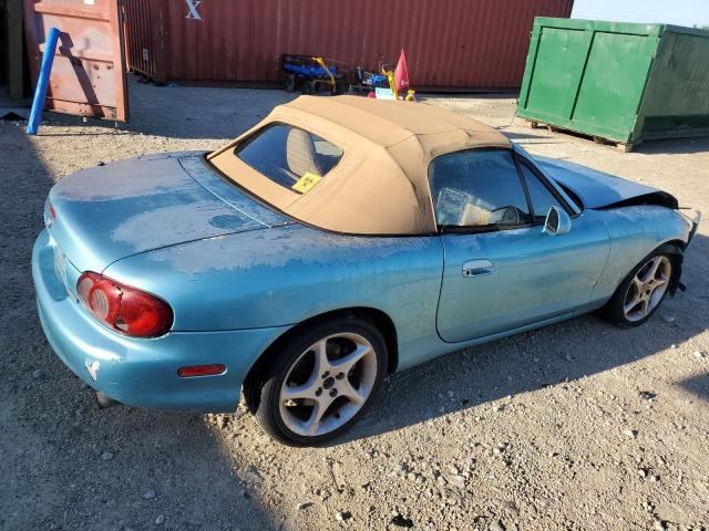JM1NB353220227360 - 2002 MAZDA MX-5 MIATA BASE BLUE photo 3